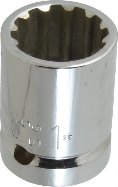 Proto - 3/4" Drive, 1" Socket, Spline Socket - 12 Points, 1-15/16" OAL - Exact Tooling