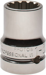 Proto - 1" Drive, 1-3/16" Socket, Spline Socket - 12 Points, 2-3/4" OAL - Exact Tooling