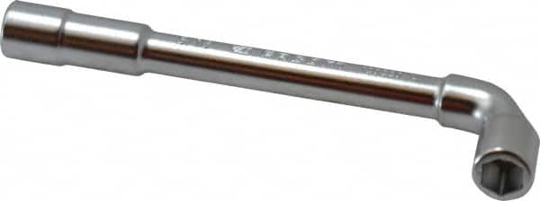 Facom - 5/16", 6 Point, Satin Chrome Coated, 90 ° Offset Socket Wrench - 114mm OAL, 12.5mm Head Thickness - Exact Tooling