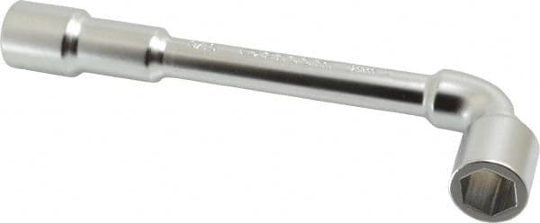 Facom - 9/16", 6 Point, Satin Chrome Coated, 90 ° Offset Socket Wrench - 169mm OAL, 22.5mm Head Thickness - Exact Tooling