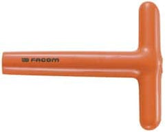 Facom - 6mm 6 Point Insulated Box Wrench - Single End, 1/2" Head Diam, 5-11/16" OAL, Steel - Exact Tooling