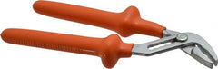 Facom - 10-1/32" OAL, 1-9/16" Jaw Length, 1-3/8" Jaw Width, Multigrip Slip Joint Pliers - 6 Positions, Serrated Jaw, Plier Head, 1000 Volt Insulated Tool, Ergonomic Grips - Exact Tooling
