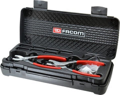 Facom - 21 Piece, Convertible Retaining Ring Pliers Set - 13-3/16" OAL, Comes in Plastic Case - Exact Tooling