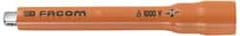 Facom - 1/4" Drive Insulated Socket Extension - 4-1/2" OAL, Single Color Insulation Finish - Exact Tooling