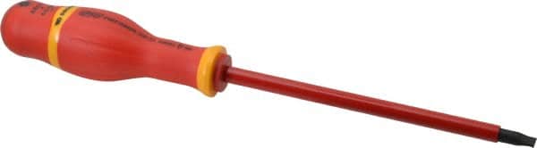 Facom - 269mm OAL Standard Slotted Screwdriver - 150mm Blade Length, Round Shank, Ergonomic Handle - Exact Tooling