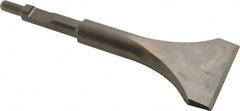 Universal Tool - 3" Head Width, 7-1/2" OAL, 1/2" Shank Diam, Cold Chisel - 1/2 Inch Shank Diameter - Exact Tooling