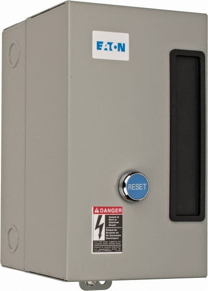 Eaton Cutler-Hammer - 208 Coil VAC, 9 Amp, Nonreversible Enclosed Enclosure NEMA Motor Starter - 1-1/2 hp at 1 Phase, 1 Enclosure Rating - Exact Tooling