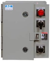 Eaton Cutler-Hammer - 480 Coil VAC, 45 Amp, NEMA Size 2, Nonreversible Enclosed Enclosure NEMA Motor Starter - 25 hp at 1 Phase, 12 Enclosure Rating - Exact Tooling
