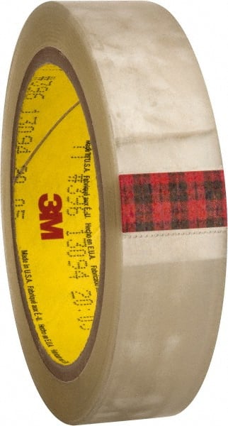 3M - 36 Yds. x 1", Clear Polyester Film Tape - 396 Series, 4.1 mil Thick, 43 Lb./Inch Tensile Strength - Exact Tooling