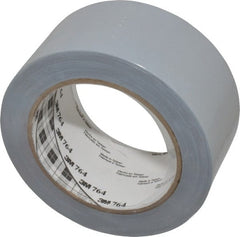 3M - Gray Solid Color Vinyl Tape - 2" Wide x 108' Long x 0.005" Thick, General Traffic - Exact Tooling