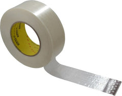 3M - 2" x 60 Yd Clear Rubber Adhesive Packaging Tape - Polypropylene Film Backing, 7.7 mil Thick, 270 Lb Tensile Strength, Series 880 - Exact Tooling