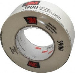 3M - 2" x 55m White Duct Tape - 8.1 mil, Rubber Adhesive, Polyethylene Film Backing, 32 Lb/ln Tensile Strength, 200°F Max, Series 3900 - Exact Tooling