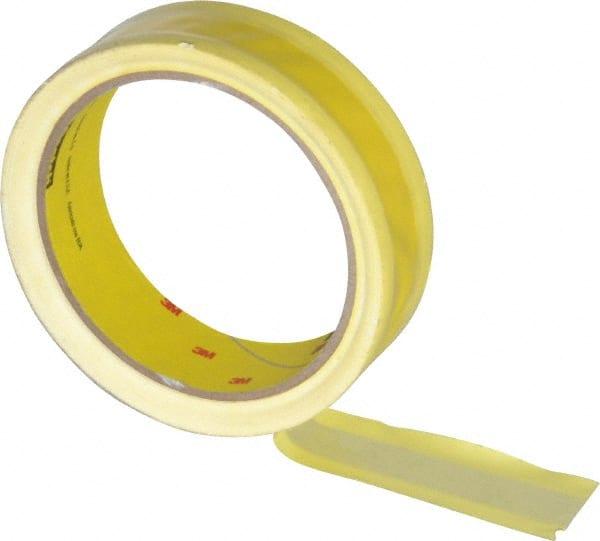 3M - 36 Yds. x 1", Yellow Polyethylene Film Tape - 695 Series, 3 mil Thick, 8 Lb./Inch Tensile Strength - Exact Tooling
