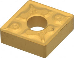 Iscar - CNMG432 TF Grade IC9250 Carbide Turning Insert - TiCN/Al2O3/TiN Finish, 80° Diamond, 1/2" Inscr Circle, 3/16" Thick, 1/32" Corner Radius - Exact Tooling