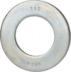 Value Collection - 1-3/4" Screw, Grade 8 Alloy Steel SAE Flat Washer - 1-7/8" ID x 3-3/8" OD, 0.196" Thick, Zinc-Plated Finish - Exact Tooling