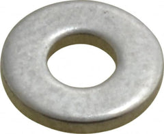 Value Collection - #6 Screw, Grade 2 Steel SAE Flat Washer - 5/32" ID x 3/8" OD, 0.065" Thick, Plain Finish - Exact Tooling