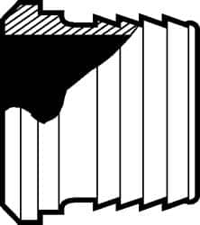 VNE - 3", Bevel Seat Style, Sanitary Stainless Steel Pipe Rubber Hose Adapter - Rubber Hose Connection, Grade 304 - Exact Tooling