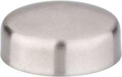 VNE - 2-1/2", Weld Style, Sanitary Stainless Steel Pipe End Cap - Butt Weld Connection, Grade 316L - Exact Tooling