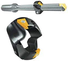 Allied Machine and Engineering - Series T-ACR-45, 0.854" ID, 1-9/16" Overall Diam, 57/64" OAL Drilling Chamfer Ring - T-ACRI-45-B-C5A Insert, 45° Chamfer, 2 Inserts - Exact Tooling