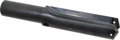 Allied Machine and Engineering - Series 4, 1-29/32 to 2-9/16" Diam, 1-1/2" Diam Straight Shank, Straight Flute Spade Drill - 5-1/8" Max Depth, 6-11/16" Body Length, 10-1/2" OAL, Short Length, Through Coolant - Exact Tooling
