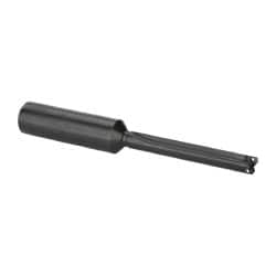 Allied Machine and Engineering - Series Y, 3/8 to 27/64" Diam, 3/4" Diam Straight Shank, Straight Flute Spade Drill - 2-3/8" Max Depth, 3-1/4" Body Length, 5-17/32" OAL, Standard Length, Through Coolant - Exact Tooling