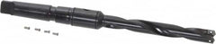 Allied Machine and Engineering - Series 1, 45/64 to 15/16" Diam, 3MT Taper Shank, Helical Flute Spade Drill - 4-3/4" Max Depth, 7-39/64" Body Length, 11-5/32" OAL, Intermediate Length, Through Coolant - Exact Tooling