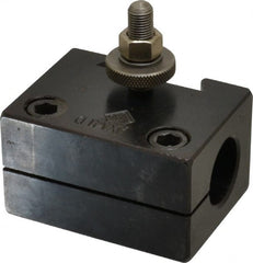 Aloris - Series AXA, #41D Boring Bar Tool Post Holder - 12" & Under Lathe Swing, 1-3/4" OAH, 7/8" Centerline Height - Exact Tooling
