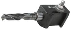 Aloris - Series BXA, #53 Morse Taper Tool Post Holder - 10 to 15" Lathe Swing, 1-3/4" OAH, 7/8" Centerline Height - Exact Tooling
