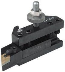 Aloris - Series CA, #2X Boring, Turning & Facing Tool Post Holder - 14 to 20" Lathe Swing, 2-1/2" OAH, 1-1/4" Max Tool Cutting Size, 1-13/16" Centerline Height - Exact Tooling