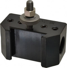 Aloris - Series CA, #104 Boring Bar Tool Post Holder - 14 to 20" Lathe Swing, 2-1/2" OAH, 1-1/4" Centerline Height - Exact Tooling