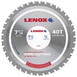 Lenox - 14" Diam, 1" Arbor Hole Diam, 90 Tooth Wet & Dry Cut Saw Blade - Titanium Carbide-Tipped, General Purpose Action, Standard Round Arbor - Exact Tooling