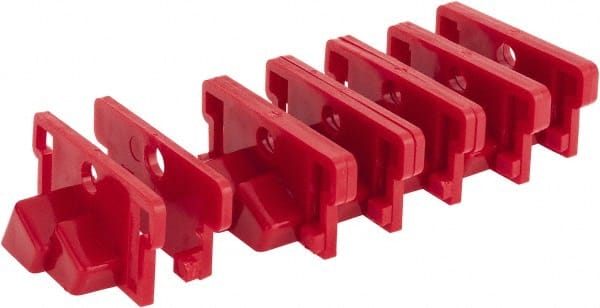 NMC - 9/16 Wide x 3/8" Thick, Single Pole Circuit Breaker Lockout - 1 Circuit - Exact Tooling