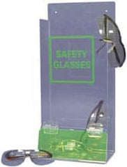 NMC - 20 Pair Stack Style Acrylic Safety Glasses Dispenser - 8 Inch Wide x 18 Inch High x 4 Inch Deep, Table and Wall Mount - Exact Tooling