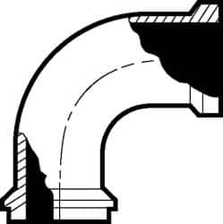 VNE - 1" E-Line Style Sanitary Stainless Steel Pipe 90° Elbow - Exact Tooling