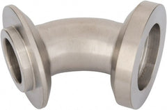 VNE - 1", E-Line Style, Sanitary Stainless Steel Pipe 45° Elbow - Male x Female Connection, Grade 304 - Exact Tooling