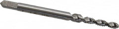 Interstate - #4-40 UNC 2 Flute 2B/3B Bottoming Spiral Flute Tap - High Speed Steel, Bright Finish, 1-7/8" OAL, Right Hand Flute, Right Hand Thread, H2 - Exact Tooling