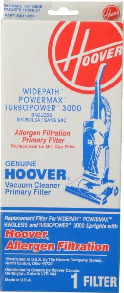 Hoover - Upright Vacuum Cleaner Allergen Filter - Use for Dry Pick-Up Only, For Use with C1701900, U5023900, U5025906, U5150900, U5156900, U53029RM & U5348911 - Exact Tooling