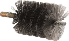 Value Collection - 3" Diam Helical Steel Tube Brush - 0.014" Filament Diam, 4-1/4" Brush Length, 7-1/2" OAL, 1/2-12 Male Shank - Exact Tooling