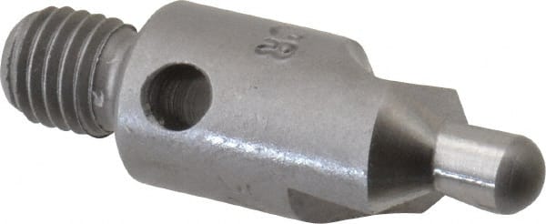 Made in USA - 2-1/2" OAL, 3/8" Head Diam, 2 Flute, 100° Incl Angle, Integral Pilot, Adjustable Stop Countersink - Exact Tooling
