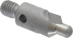 Made in USA - 2-1/2" OAL, 3/8" Head Diam, 2 Flute, 100° Incl Angle, Integral Pilot, Adjustable Stop Countersink - Exact Tooling
