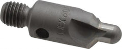 Made in USA - 2-1/2" OAL, 3/8" Head Diam, 3 Flute, 100° Incl Angle, Integral Pilot, Adjustable Stop Countersink - Exact Tooling