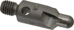 Made in USA - 2-1/2" OAL, 3/8" Head Diam, 3 Flute, 100° Incl Angle, Integral Pilot, Adjustable Stop Countersink - Exact Tooling