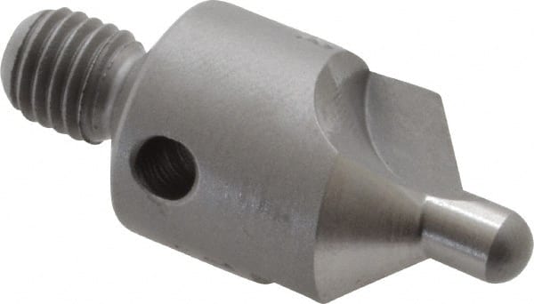 Made in USA - 2-1/2" OAL, 1/2" Head Diam, 2 Flute, 100° Incl Angle, Integral Pilot, Adjustable Stop Countersink - Exact Tooling