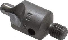 Made in USA - 2-1/2" OAL, 1/2" Head Diam, 2 Flute, 100° Incl Angle, Integral Pilot, Adjustable Stop Countersink - Exact Tooling