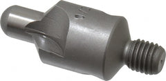 Made in USA - 1-1/4" OAL, 1/2" Head Diam, 2 Flute, 100° Incl Angle, Integral Pilot, Adjustable Stop Countersink - Exact Tooling