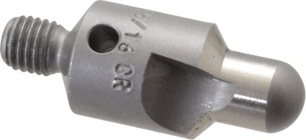 Made in USA - 2-1/2" OAL, 1/2" Head Diam, 2 Flute, 100° Incl Angle, Integral Pilot, Adjustable Stop Countersink - Exact Tooling