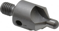 Made in USA - 2-1/2" OAL, 1/2" Head Diam, 3 Flute, 100° Incl Angle, Integral Pilot, Adjustable Stop Countersink - Exact Tooling