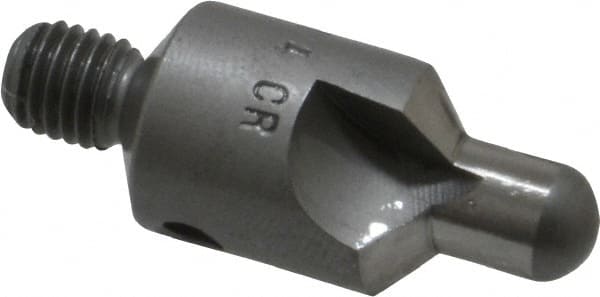 Made in USA - 2-1/2" OAL, 1/2" Head Diam, 3 Flute, 100° Incl Angle, Integral Pilot, Adjustable Stop Countersink - Exact Tooling