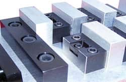 Mitee-Bite - 3/8-16 Mounting Screw, 1.48" Wide Serrated Steel Compact Modular Style Screw Mount Toe Clamp - 6,000 Lb Holding Force, 30 Lb Ft Torque, 0.05" Throw - Exact Tooling