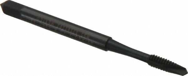 OSG - #4-40 UNC, 2 Flute, Oxide Finish, High Speed Steel Spiral Point Tap - Plug Chamfer, Right Hand Thread, 1-7/8" OAL, 9/16" Thread Length, 0.141" Shank Diam, 3B Class of Fit, Series 288 - Exact Tooling